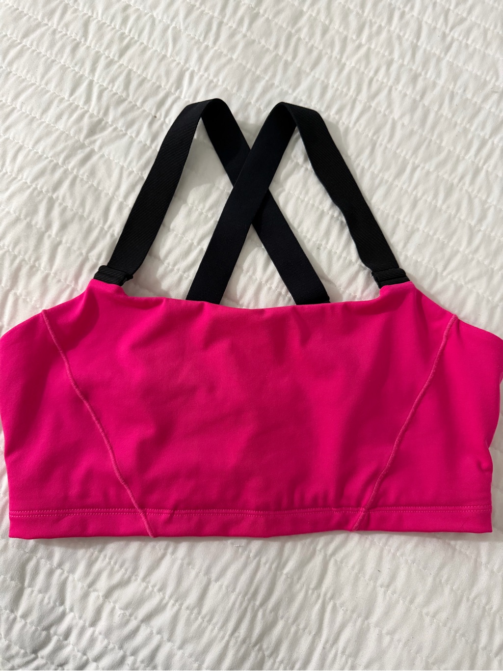 Alo Yoga Pink Sports Bra Size Medium Excellent Condition Pads Not Included